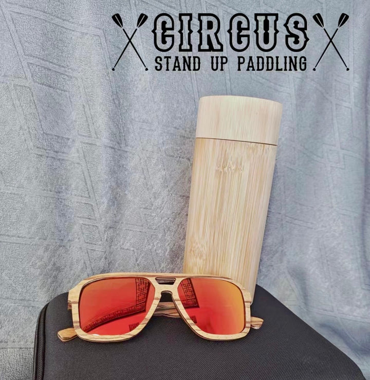 Lumber Surf Holz Sonnenbrille – Nachhaltig, Kratzfest, UV400-Schutz & Schwimmfähig