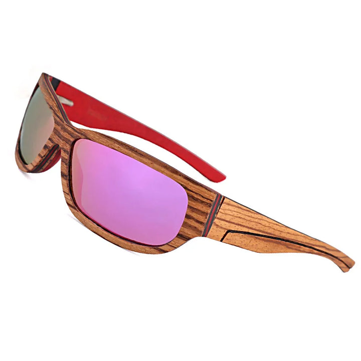 Holz Sonnenbrille für Surfer, Segler, Stand Up Paddler und alle anderen Sportler, Sportbrille aus Holz, Sportsonnenbrille aus Holz