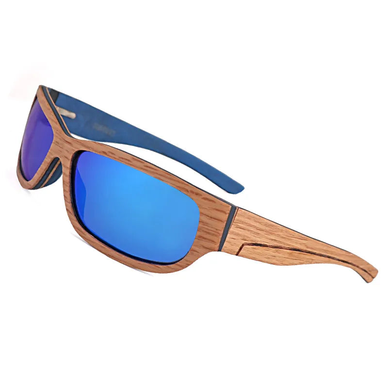 Holz Sonnenbrille für Surfer, Segler, Stand Up Paddler und alle anderen Sportler, Sportbrille aus Holz, Sportsonnenbrille aus Holz