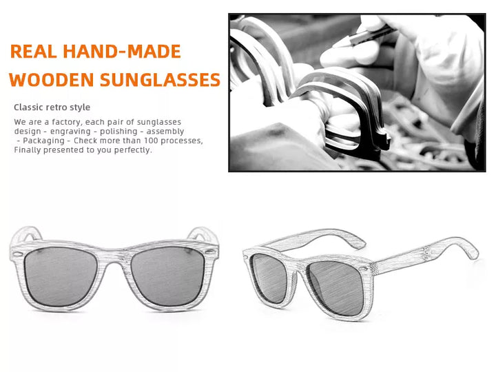 Holz Sonnenbrille für Surfer, Segler, Stand Up Paddler und alle anderen Sportler, Sportbrille aus Holz, Sportsonnenbrille aus Holz