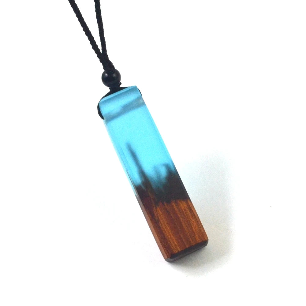 Surferkette aus Epoxy und Treibholz - Surfschmuck - Surf Necklace