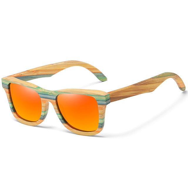 Schwimmende Holz Sonnenbrille aus Bambus - Drunken Panda