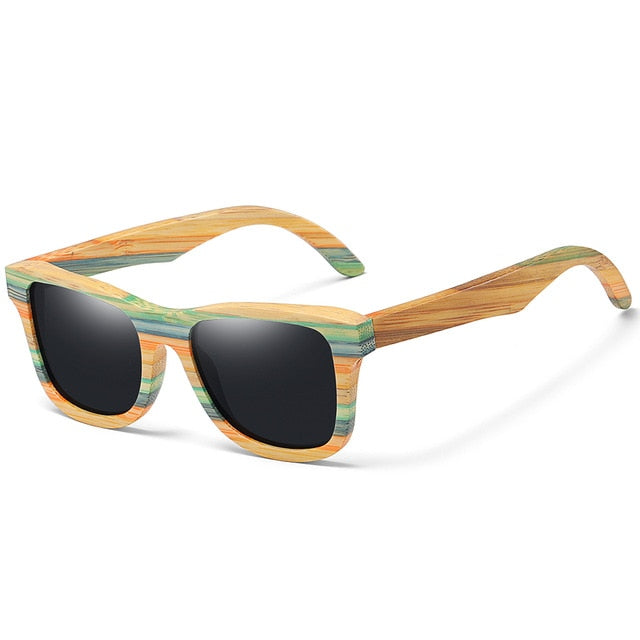 Schwimmende Holz Sonnenbrille aus Bambus - Drunken Panda