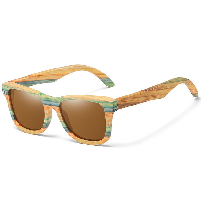 Schwimmende Holz Sonnenbrille aus Bambus - Drunken Panda