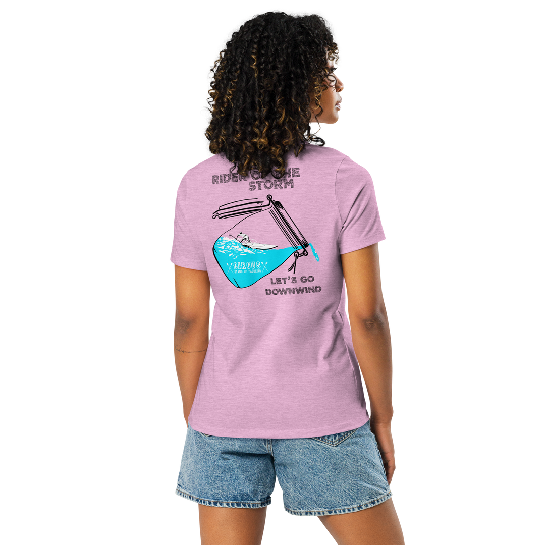 Let's go Downwind - Lockeres Damen-T-Shirt