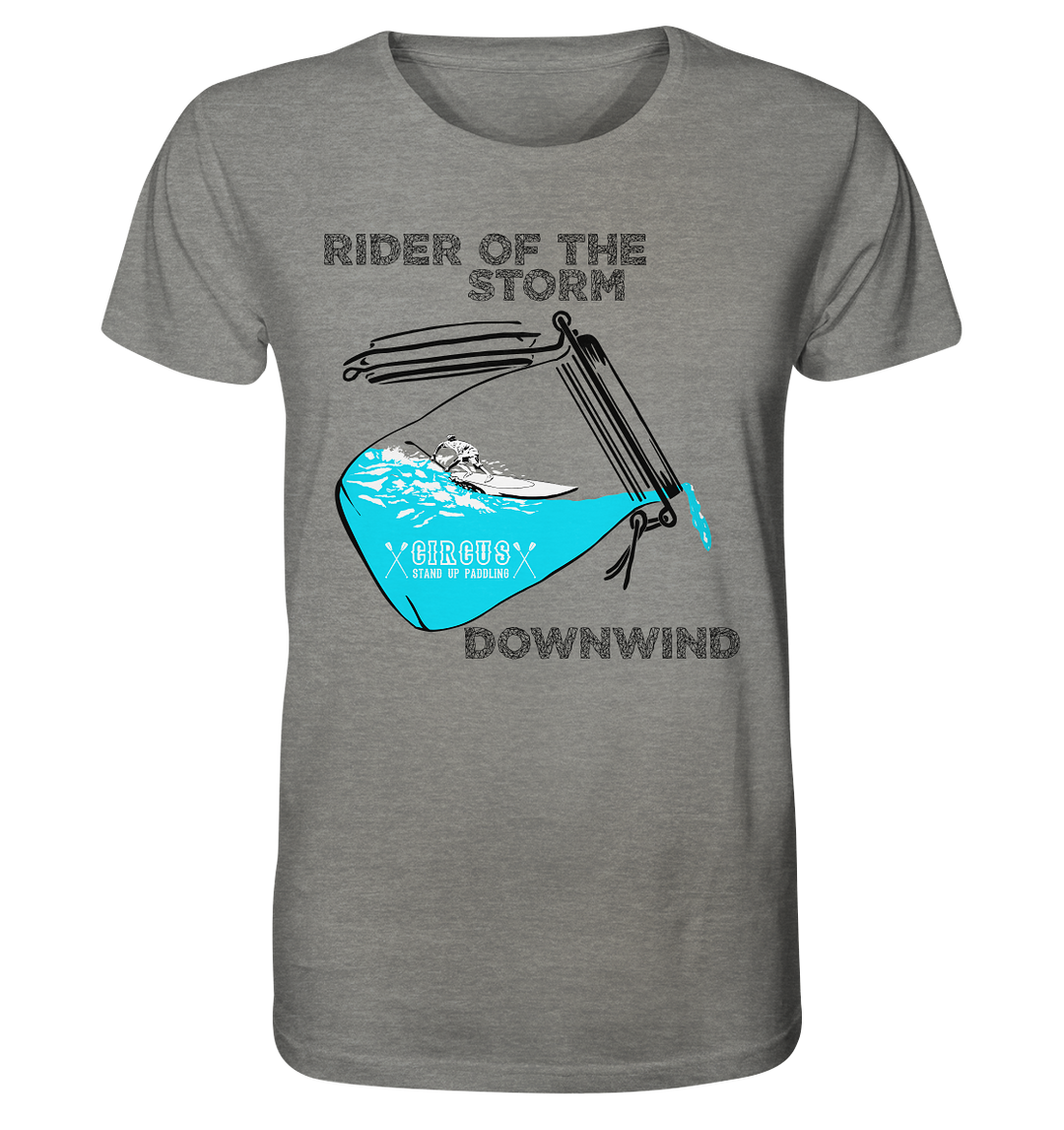 Let's go Downwind - Herren Organic Shirt (meliert)