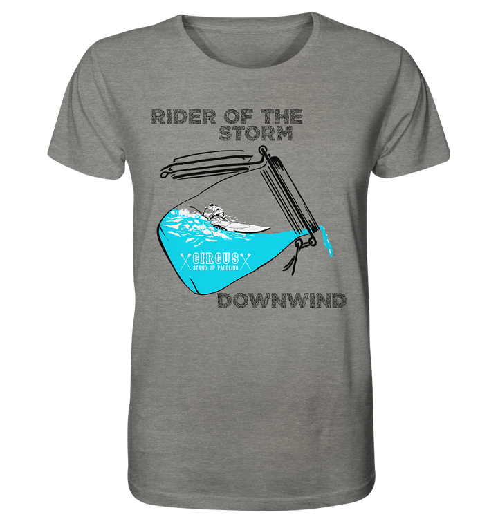 Let's go Downwind - Herren Organic Shirt (meliert)