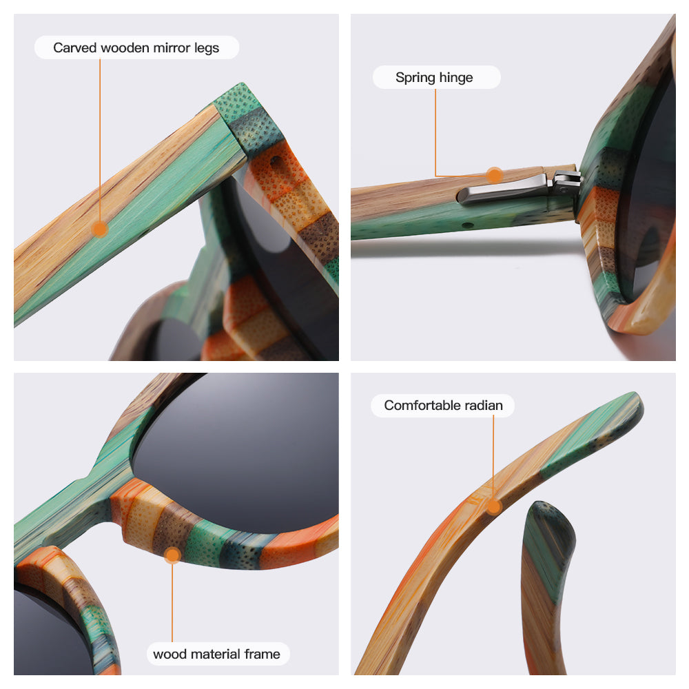 Slim Panda - Schwimmende Sonnenbrille aus Bambus, Features